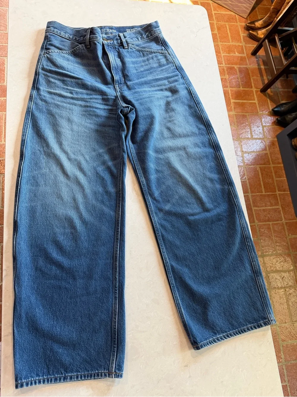 J. Crew Zoe Barrel Jeans Midwash